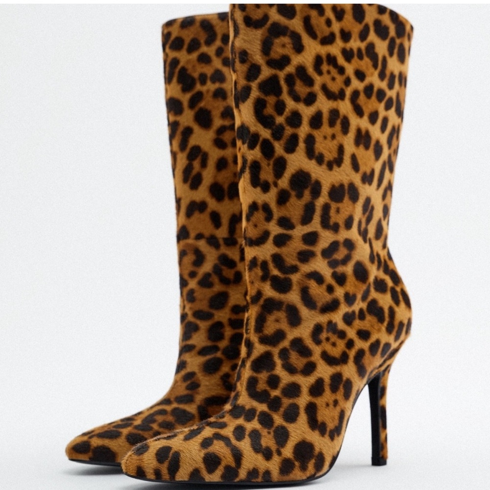 Leopard Print Women's Boots